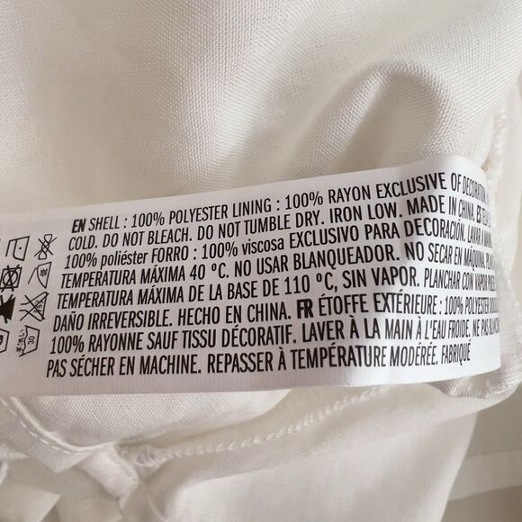 Endless Rose Crotchet Floral Lace Spaghetti Strap Midi Dress Womens Sz S White - Picture 9 of 11